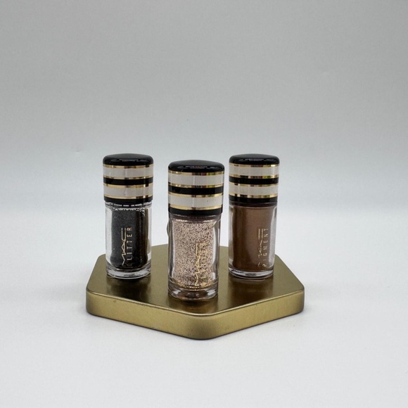 MAC Cosmetics Glitter Pigment Bundle + Kabuki Brushes Set - Picture 2 of 14